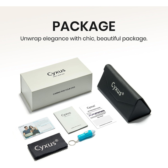 Фотохромні окуляри Cyxus 8390 з фільтром синього світла, сірі, унісекс