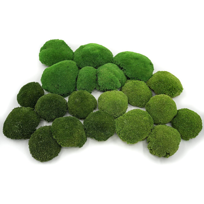 Кульковий мох, кульковий мох, консервований у 3-х різних кольорах, справжній міцний натуральний продукт для виготовлення мохових картин, займає площу 30х30 см - 0,10 м (світло-зелений)