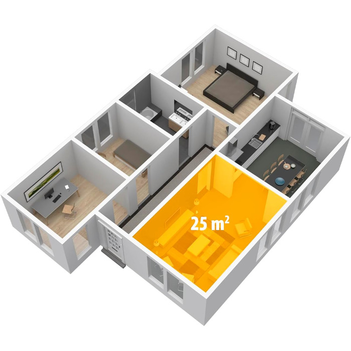 Конвекторний радіатор Tristar KA-5816-2000 Вт - турборежим - таймер, білий