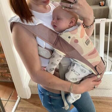 Новий сезонний сірий), 0-36 Months, 3D Air Mesh Baby Carrier Backpack for Newborns to Toddlers, Safety Standard Approved, Ergonomi