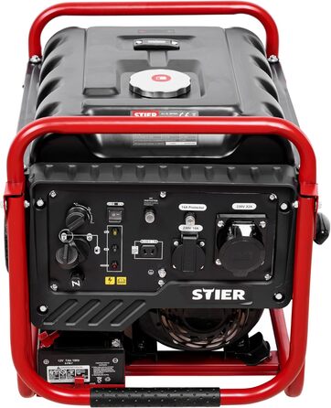 Інверторний генератор STIER SNS-500 5,0 кВт 75 дБ(A), Бензиновий аварійний генератор, Не потребує особливого обслуговування, для використання на вулиці, підходить для заряджання акумуляторів, компактний