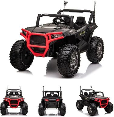 Дитячий транспортний засіб - електромобіль Buggy 999 - акумулятор 12V10AH, 4 двигуни - 2,4Ghz, повнопривідний 2 місця шкіряне сиді