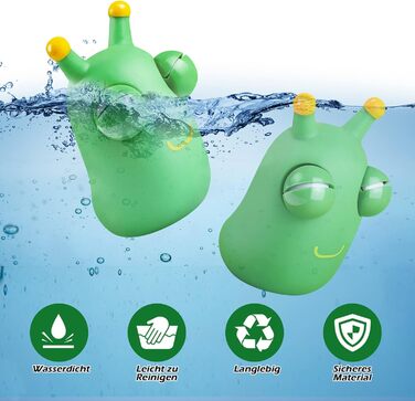 Упаковки Squeeze Toys, антистресові іграшки Squishy, Stress Ball для дорослих, іграшка Squeeze Eye Squishy Toy, Green Worm Antistres Ball, подарунки для дітей, 2