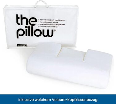 Ортопедична подушка підвищеного комфорту The Pillow - Унікальна 3-складова конструкція для підтримки природної S-подібної форми - Зменшує біль у шиї та спині - Покращена вентиляція Від 65 кг підвищеного комфорту