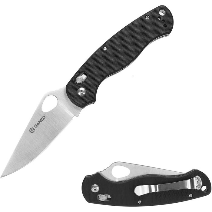 Складаний кишеньковий ніж, лезо з нержавіючої сталі 440C, ергономічна нековзна рукоятка G10 з кліпсою, полювання, риболовля, кемпі