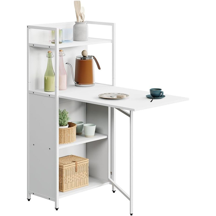 Обідній стіл Vicco Savio, білий, 57 x 30 см зі складною стільницею