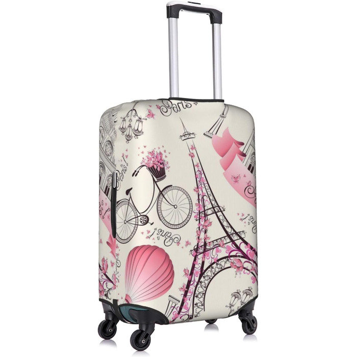 Чохол для валізи Паризький Ейфелевий вежа - еластичний, миючий, захист від подряпин для дітей та дорослих (45.7-53.3 см)