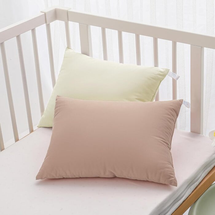 Бавовняна подушка MEILA для немовлят, 33 x 45 см, для сну та подорожей, можна прати в машині, дитяча подушка, ідеально підходить д