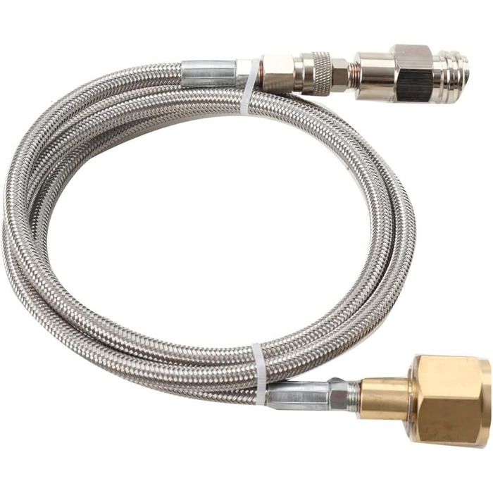 Адаптер Cozyel CO2 Шланг високого тиску для домашніх карбонаторів води Grohe Blue Передача CO2 для підключення до більших балонів CO2, балон з вуглекислим газом Шланг CO2 для виробника соди Шланг для передачі 1,5 м 1