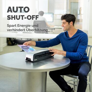 Ламінатор Fellowes A3 Neptune 3 - до 175 мікрон - час прогріву лише 60 секунд - технологія AutoSense та відстеження плівки - вкл. 10 безкоштовних пакетів для ламінування. Ламінатор Neptune 3 Single.