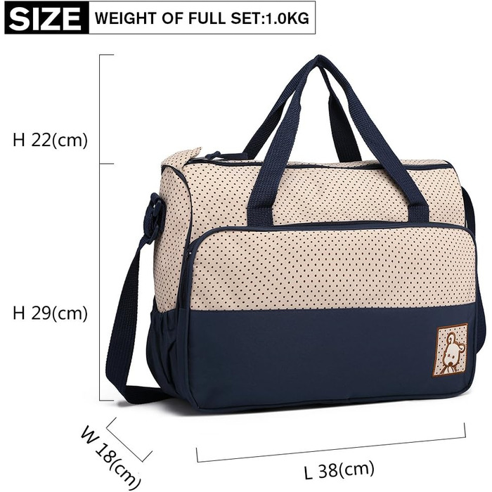 Набір з 5 пеленальних сумок для немовлят дитяча сумка сумка для мами підгузник сумочка через плече сумка тримач для пляшечки з пел