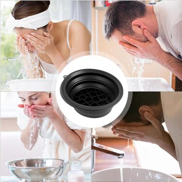 Універсальна чаша для Раковина для кемпінгу - Силіконова складна чаша, багаторазова раковина для догляду за шкірою, ванни, обличчя, охолодження, кухня, оздоровлення