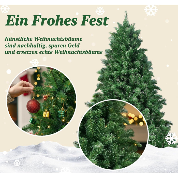 Штучна ялинка з металевою підставкою 150 см Homewit