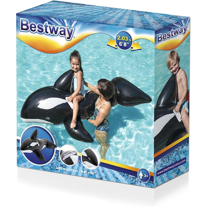 Плаваюча тварина Bestway, Jumbo Whale XL, 203 x 102 см