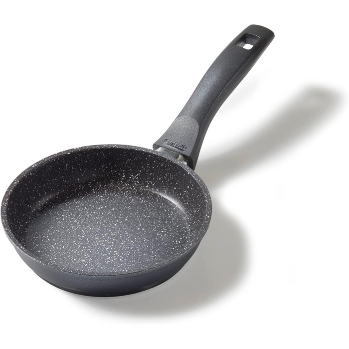 Сковорода STONELINE 16 см, сковорода підходить для індукції, сковорода покрита справжніми частинками каменю, сковороди та універса