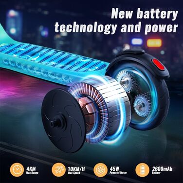 Електричний самокат TST для дітей 6-10 років LED-підсвітка, 3 рівні регулювання висоти, колеса 14 см, макс. швидкість 10 км/год