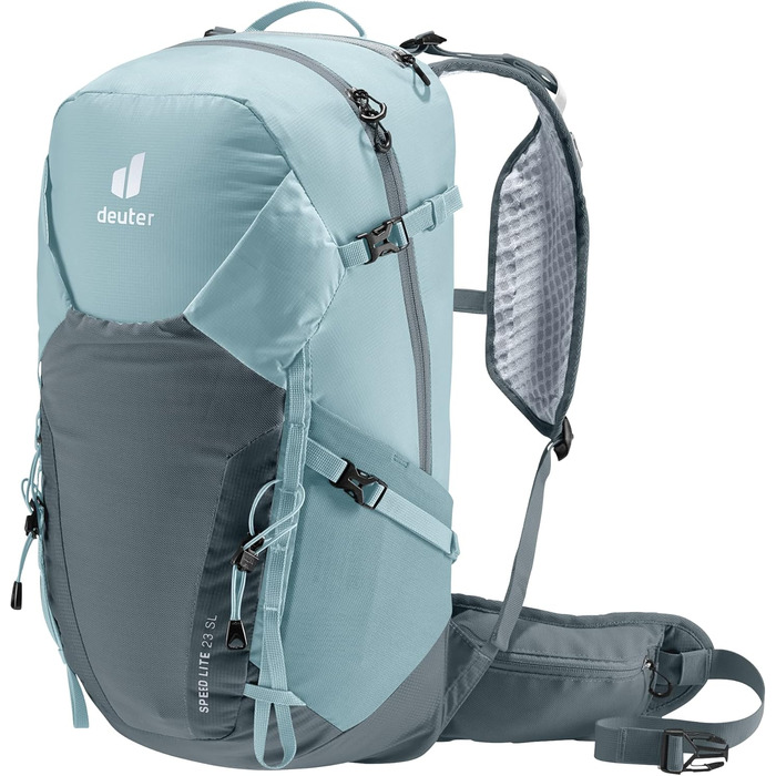 Жіночий туристичний рюкзак deuter Futura 21 SL, Dusk-slateblue та легкий жіночий туристичний рюкзак Speed Lite 23 SL, Shale-graphite