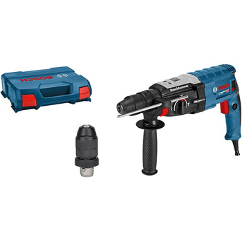 Перфоратор Bosch Professional GBH 2-28 F (у комплекті з додатковою ручкою, обмежувачем глибини 210 мм, шліфувальною шкуркою, швидк