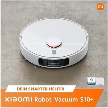 Робот-пилосос Xiaomi Robot Vacuum S10 (потужність всмоктування 4000 Па, час автономної роботи до 120 хвилин, резервуар для пилу 45