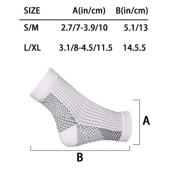 Пари) Заспокійливі шкарпетки для нейропатії, компресійні шкарпетки для ніг проти втоми, для комфорту та повітропроникності, найкращий засіб від підошовного фасціїту. (С/М, змішаний колір), 4