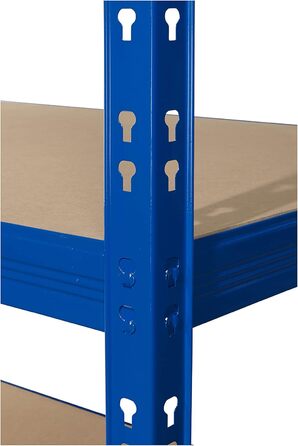 Міцний стелаж CALLIDUS 150 x 50 см I Lyon blue I металевий стелаж, полиця для зберігання, стелаж без болтів, полиця для підвалу