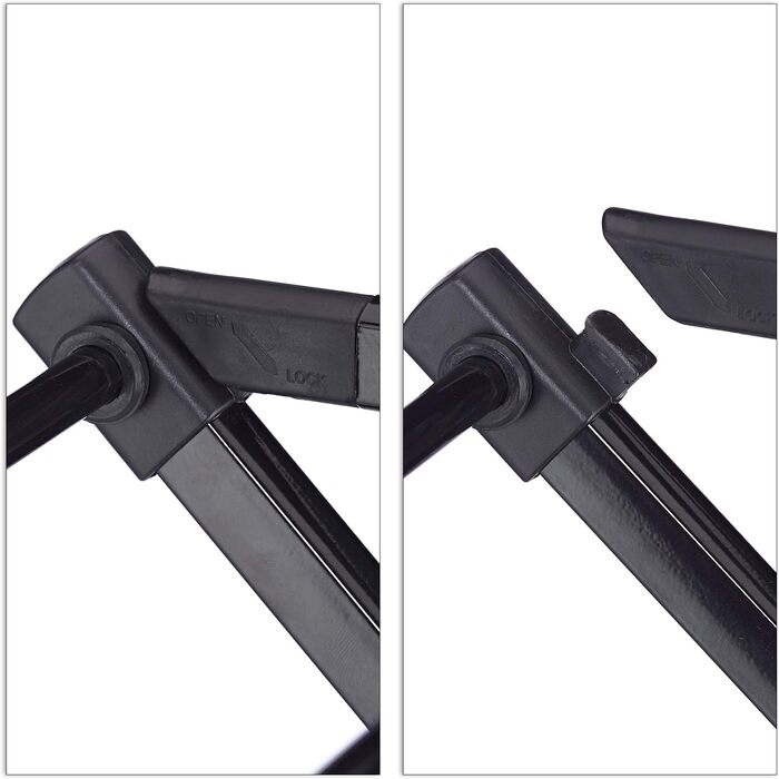 Вішалка для одягу Relaxdays, складна, висувна, 1анг, 6 рівнів, компактна вежа для одягу, метал, чорна