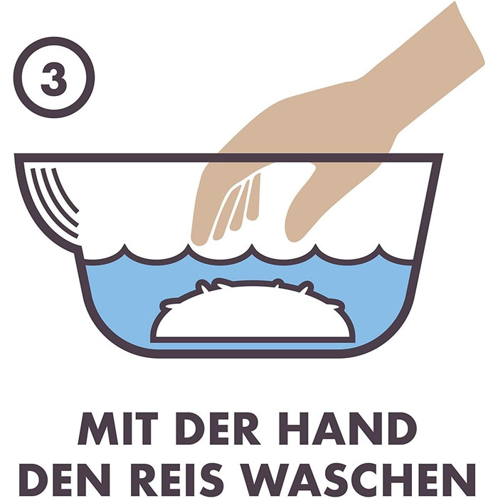 Миска для рису RICE HUNGER (2 л/26 см) для миття рису та овочів, пластикове ситечко для рису