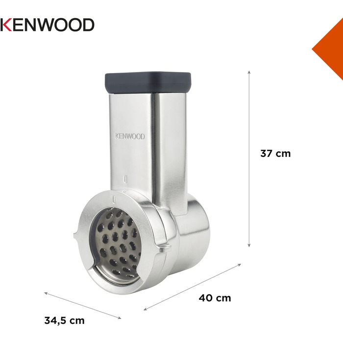 Аксесуари для кухонних комбайнів Kenwood, електричний подрібнювач для нарізки, тертки і натирання овочів, сиру, горіхів, шоколаду і багато іншого, 643ME