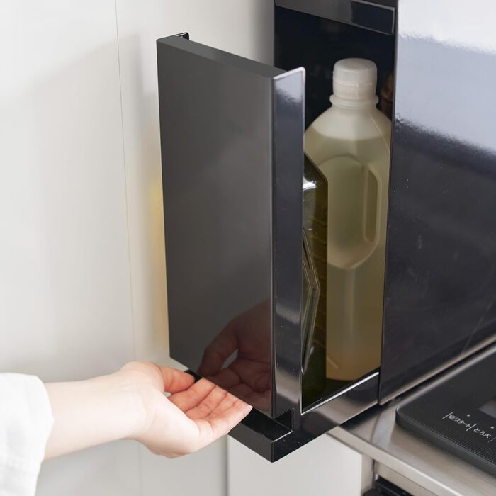 Рівнева висувна підставка для приправ, чорна, сталь/поліпропілен, 12,5 x 5093 x 52,5 см, чорний колір, 4335 TOWER 2-