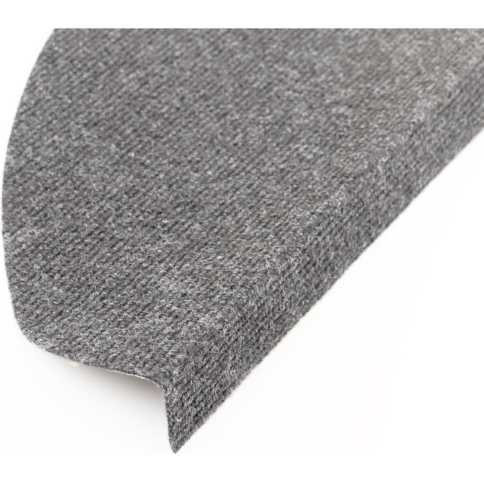 Килимок для сходів Primaflor Basic - сірий, набір з 15 шт. , самоклеючий напівкруглий килимок для сходів, нековзний захисний килимок для сходів, ідеально підходить для ремонту та переїзду, 15 шт. , сірий