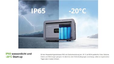 Балконна електростанція, накопичувач енергії &quotвсе в одному&quot потужністю 2048 Втгод з 4 MPPT, вхідна потужність фотоелектричних систем 2600 Вт для балконних електростанцій (0 ПДВ) (NEXA2000), 2000