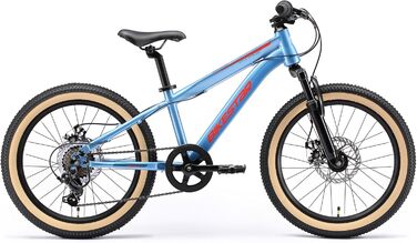 Дитячий гірський велосипед BIKESTAR, 7-швидкісний Shimano, дискові гальма, вік 6 20-дюймовий дитячий гірський велосипед БЕЗ РИЗИКУ, синій