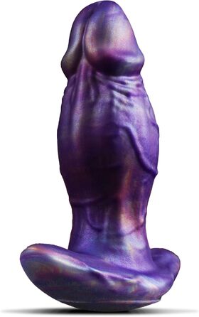 Великий анальний фалоімітатор Leyuto, силікон, реалістична форма, анкерна основа, S