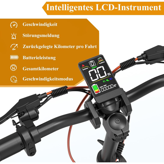 Серії S, електричний самокат, пробіг 40-90 км, 48/60V 13/18/26Ah, з подвійною амортизацією спереду і ззаду, складний самокат E поз