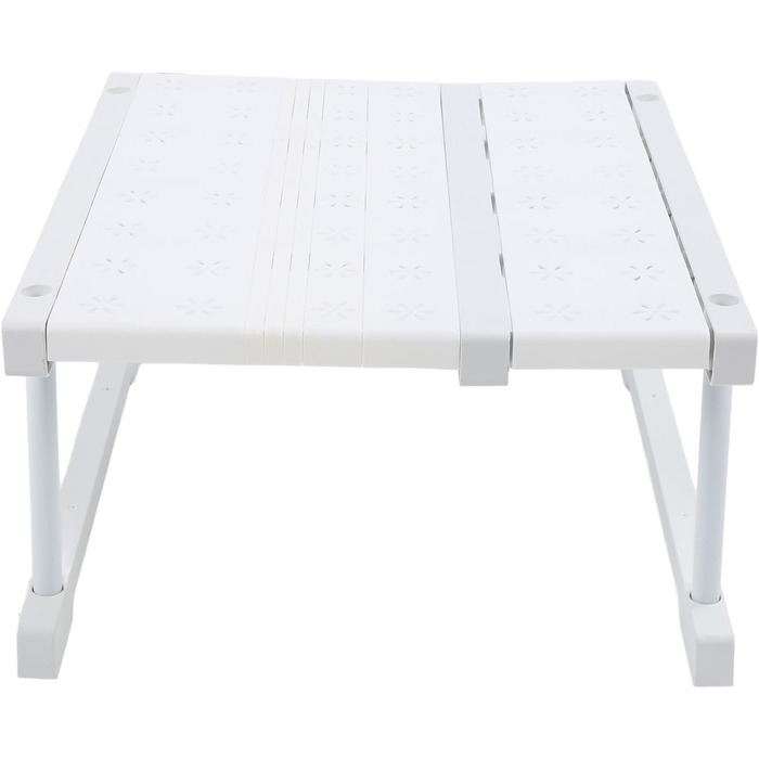 Органайзер для гардеробу, полиця для шафи, розширюване місце для зберігання зі сталевим каркасом, регульована полиця для кухонної шафи для дому, спальні, ванної кімнати (довжина 2738 см)