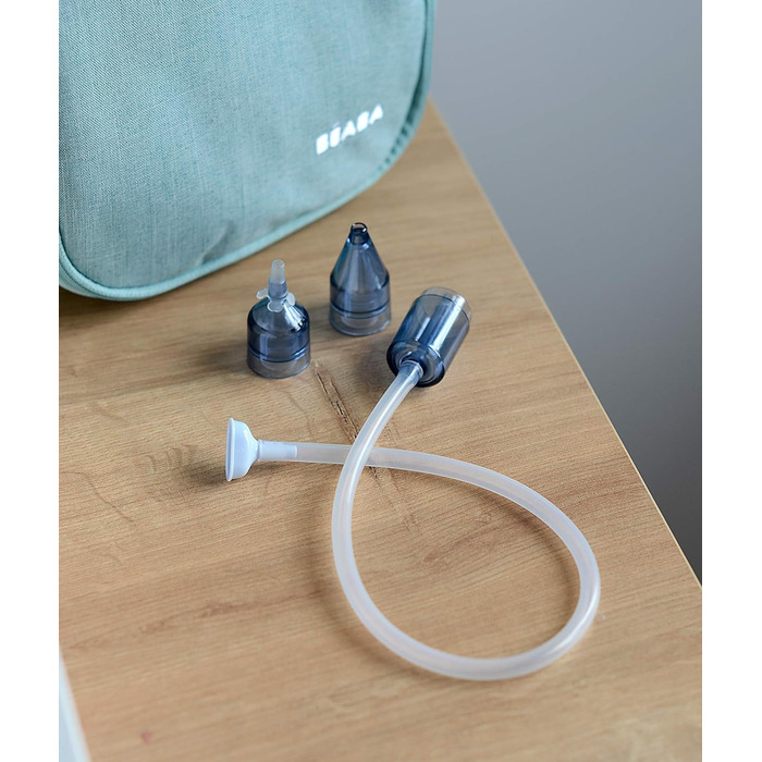 Назальний аспіратор Minidoo Росте разом з вашою дитиною завдяки 2 насадкам 0-3 місяці 3 місяці Фільтрує зворотний потік секрету в