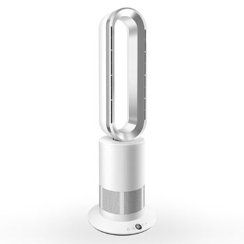 Вентилятор 2-в-1 з функцією обігріву та охолодження, 10 рівнів охолодження та 3 рівні нагріву, пульт дистанційного керування та сенсорне світлодіодне керування, тихий та енергозберігаючий двигун постійного струму TP09Plus обігрів, охолодження, 09Plus