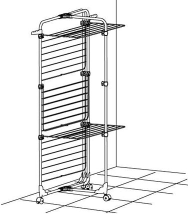 Сушарка для білизни підлогова Gimi Modular 3 Lux (154894)