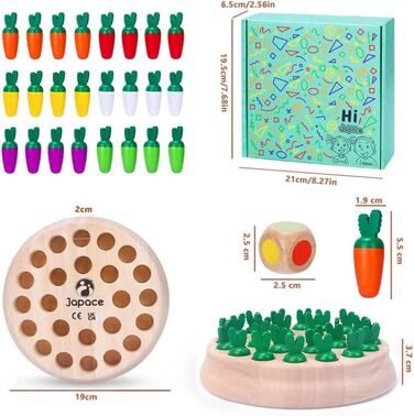 Дитяча розвиваюча гра сприяє зосередженості, Сімейна настільна та кімнатна гра Іграшка Монтессорі від 3 4 5 років