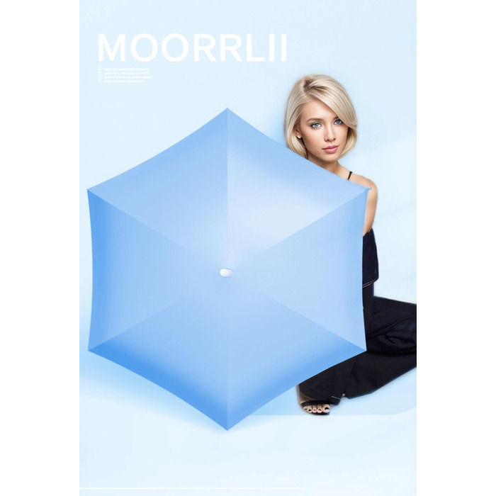 Міні-парасолька Moorrlii Travel для портмоне з чохлом, маленька, компактна, захист від ультрафіолету, сонячного світла, маленька с
