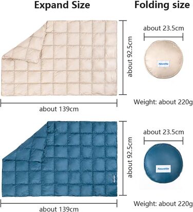 Кемпінг Маленька ковдра Гусячий пух Каппа Ковдра Пір'яний шарф Дорожня ковдра Водонепроникна легка портативна накидка-пончо для по