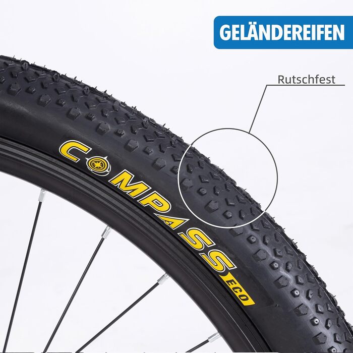 Гірський велосипед, колеса 26&quot та 27,5&quot, MTB з дисковими гальмами, 21 швидкість, підходить для чоловіків та жінок, синій - 26&quot