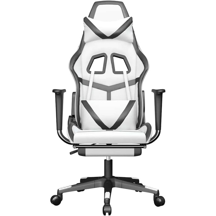 Ось оптимізований опис продукту для вашого ігрового крісла, що включає ключові характеристики, переваги та важливі деталі в чіткому, привабливому форматі, придатному для розміщення в електронній комерції. З підкладкою білого та чорного кольорів