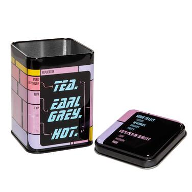 Бляшанка для чаю getDigital. Earl Grey. Гаряча - Бляшанка з кришкою для розсипного чаю - Зображення реплікатора з класичного науково-фантастичного серіалу, 500 мл