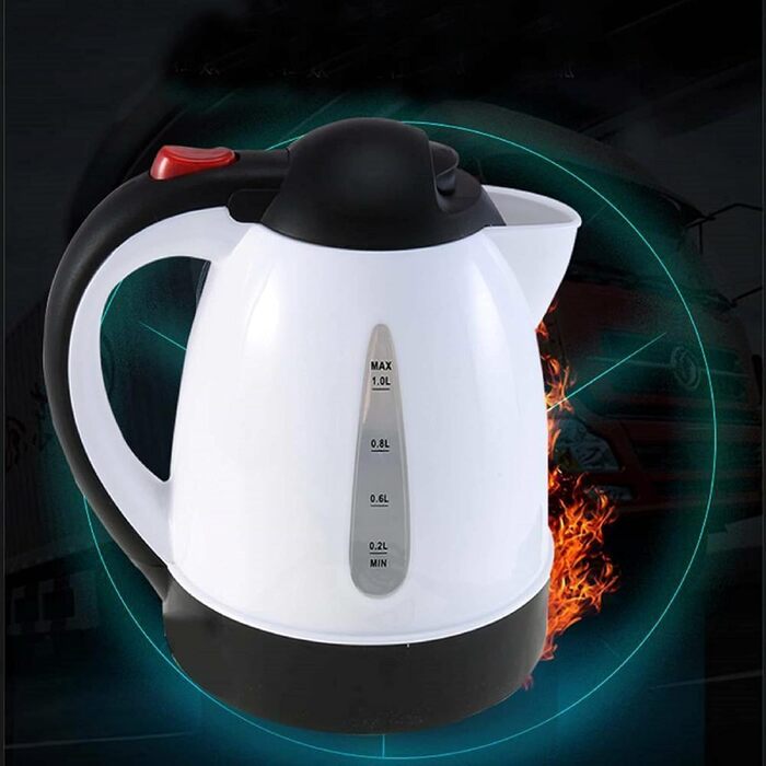 Автомобільний чайник гарячий чайник чайник з нержавіючої сталі 150 Вт чайник з підігрівом води 1л для пиття кави або дитячого харч