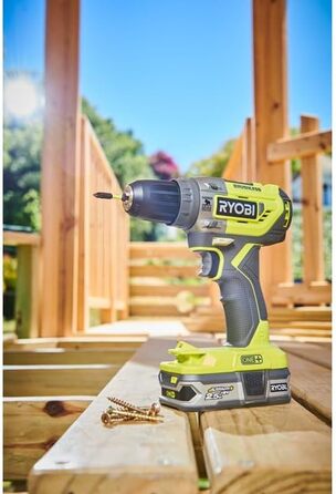 Перфоратор Ryobi r18pd5 - 0 один без вугільних щіток, 18 В, без акумулятора, 0 Вт, 18 В, зелений, стандартний