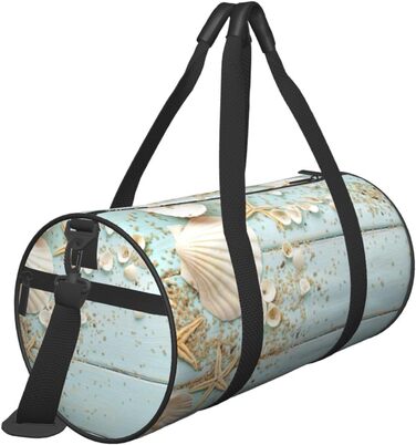 Спортивна сумка, дорожня сумка, пляжна палатка, морська колекція, вінтажний стиль, бохо-принт, сумка для ночівлі, чорний колір, універсальний розмір, сумка для подорожей