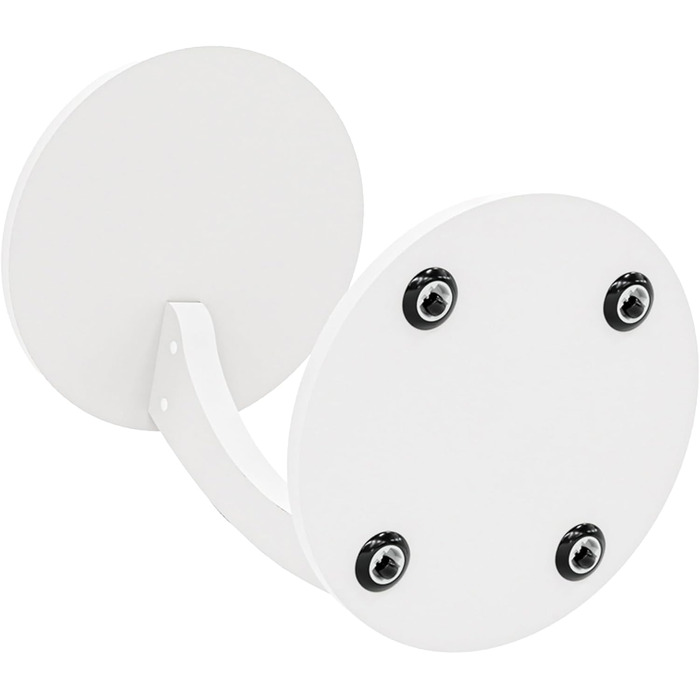 Журнальний столик Holeby, журнальний столик, столик для дивана на колесах, журнальний столик, столик для ноутбука, С-подібна форма, стіл для вітальні, стіл на колесах, кругла стільниця, журнальний столик, 56 x Ø 38 см, журнальний столик, білий