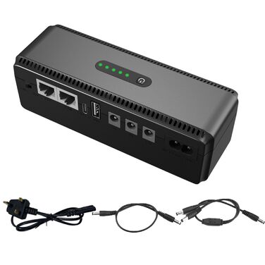 Джерело безперебійного живлення (UPS) для WiFi-камер та моніторів, 10400 mAh, компактний акумулятор, міні UPS