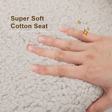 Дитячий диван BEJOY - Ультрам&39яке дитяче крісло з наповнювачем з піни, затишний диванчик для читання з шерпи для дівчаток та хлопчиків - Світло-сірий